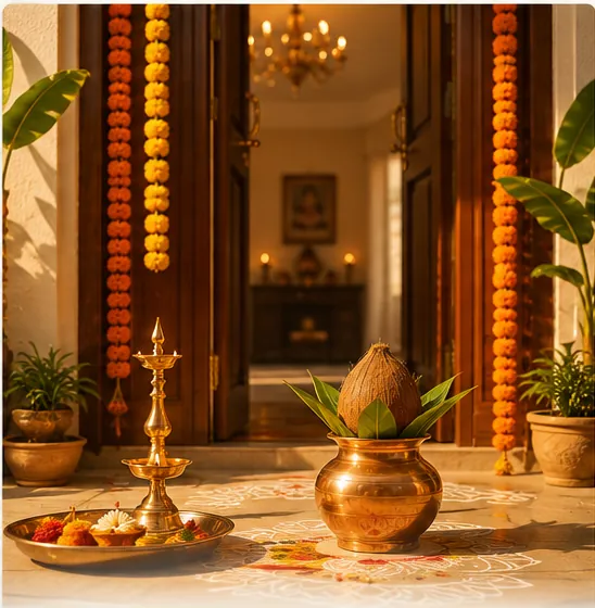 Griha Pravesh ceremony photograph